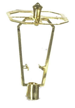 Dollhouse Miniature Lamp Harp 1.25"H, W/Oct Ring, 1Dz